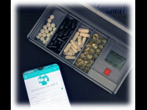 electronic pills organizer 3D Print Model