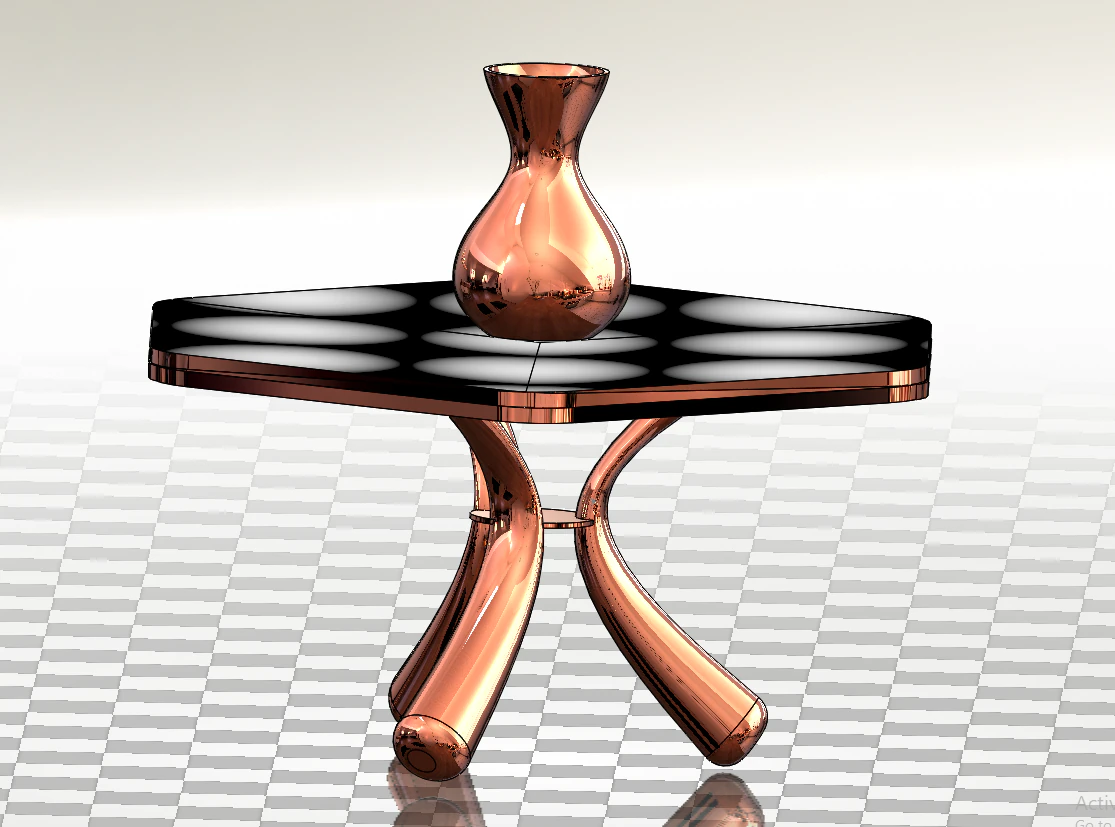 dining table 3D Print Model .c4d .max .obj .3ds .fbx .stl .blend 