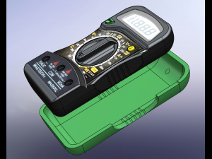 digital multimeter Model Cetak 3D