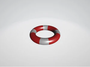 3 coletes salva-vidas 3D Modelo 3D