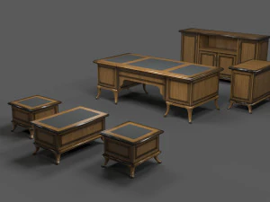 office desk rof-1 by remake office furnitures 3D Model
