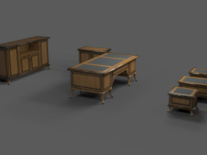 office desk rof-1 by remake office furnitures 3D Модель