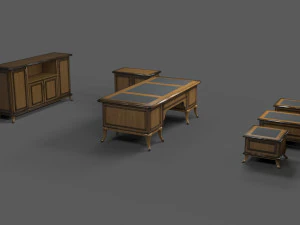 office desk rof-1 by remake office furnitures 3D Model