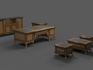 office desk rof-1 by remake office furnitures 3D Модель