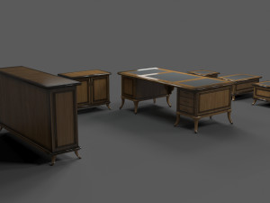 office desk rof-1 by remake office furnitures 3D Модель