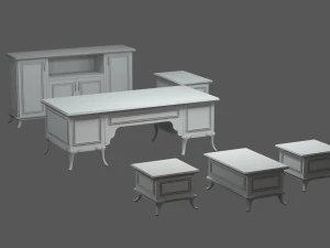 office desk rof-1 by remake office furnitures 3D Model