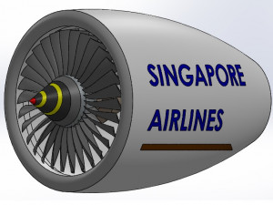 jet turbine Modèle 3D