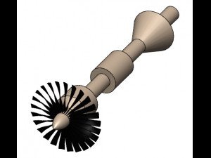 jet turbine Modelo 3D