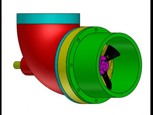 kaplan turbine 3D 모델