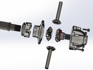 differential gear assembly 3D Model
