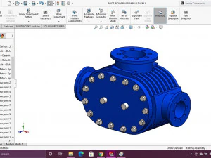 compressore soffiante per radici Modello 3D