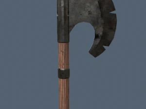 Scudo con spada e mazza con ascia Modello 3D