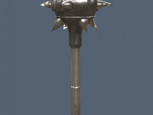 Axe mace sword shield 3D Model