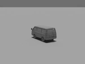 Mitsubishi Delica Van 3D Model