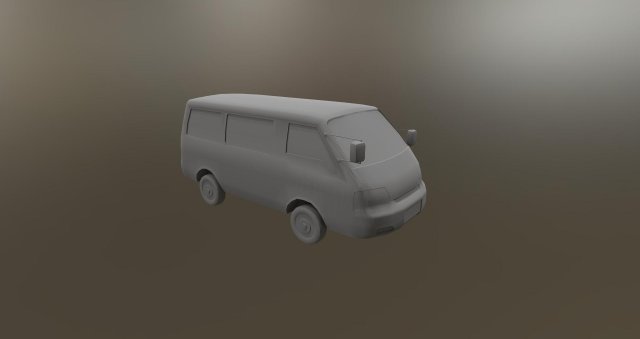 Mitsubishi Delica Van Modelo 3D .c4d .max .obj .3ds .fbx .stl .blend 