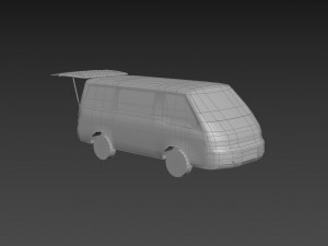 Mitsubishi Delica Van Modello 3D