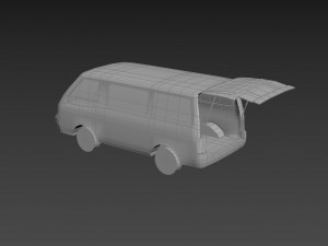 Mitsubishi Delica Van Modello 3D