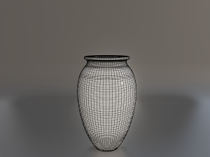 urn with egyptian hieroglyphs Modelo 3D
