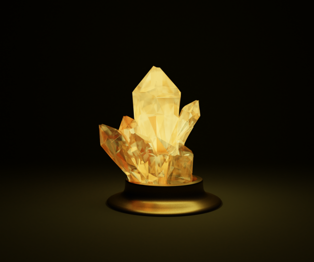 luminous crystal Modèle 3D .c4d .max .obj .3ds .fbx .stl .blend 