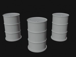 rusty barrels 3D Model
