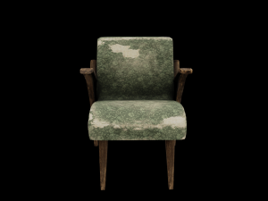 old soviet chairs from the 1970s 3D 모델
