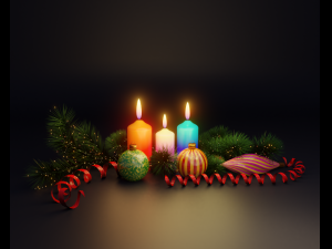 new year scene Modèle 3D