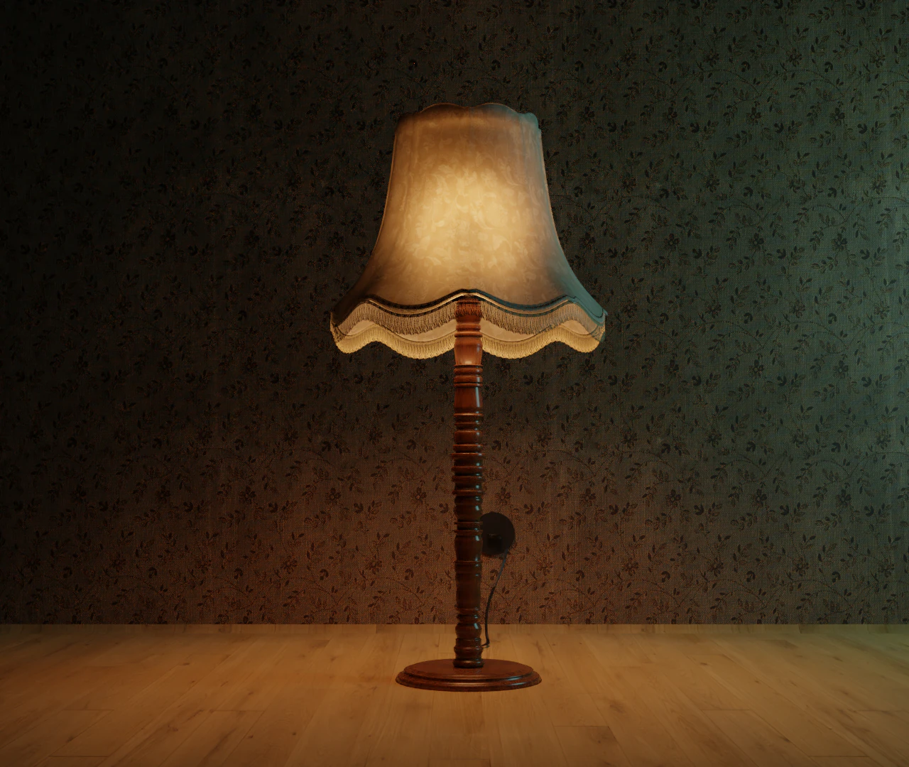 soviet vintage floor lamp 3D Model .c4d .max .obj .3ds .fbx .stl .blend 