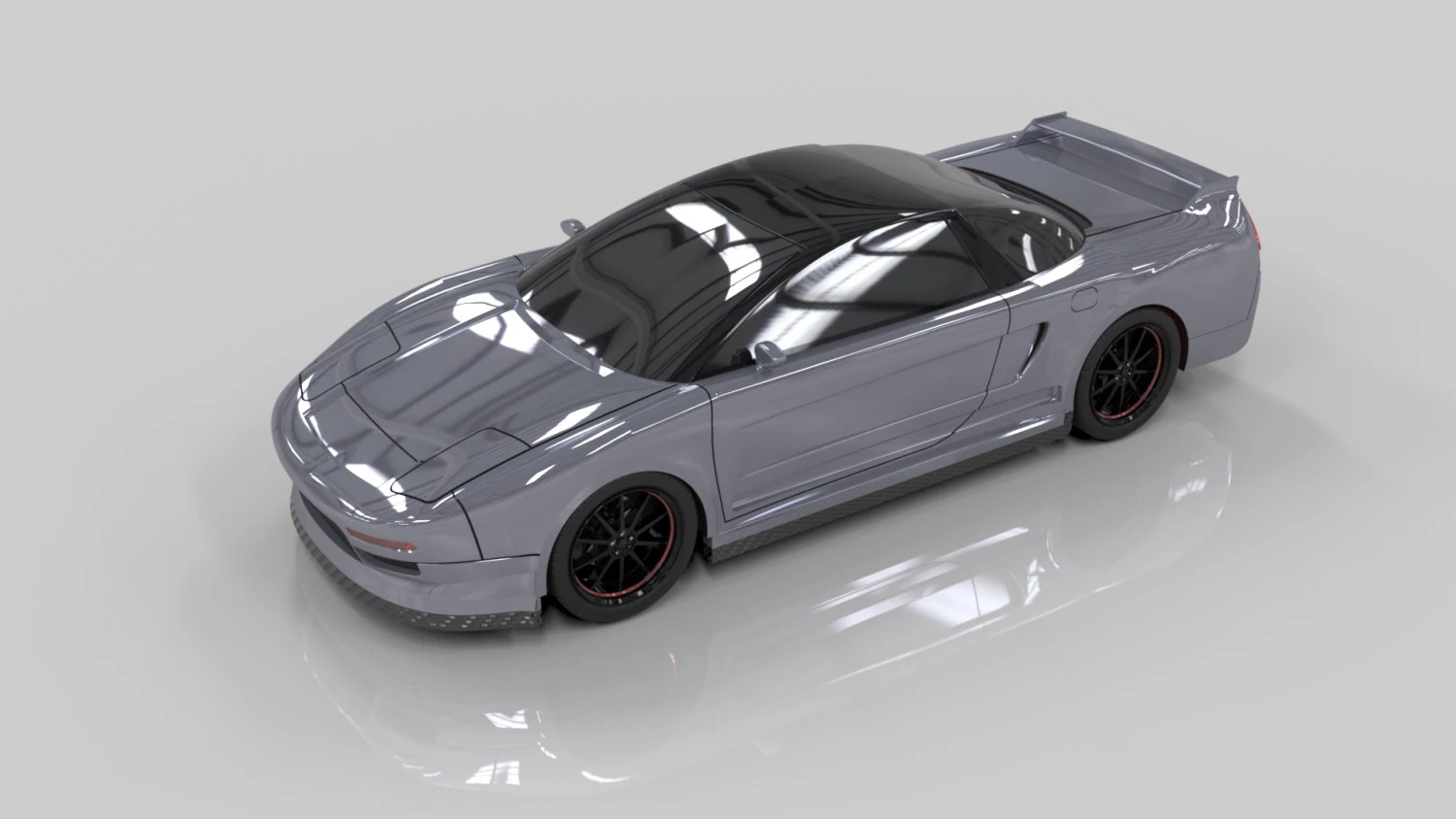Honda nsx 90 3D Model .c4d .max .obj .3ds .fbx .stl .blend 