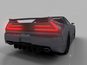 Honda nsx 90 3D मॉडल