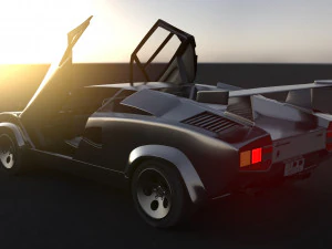 Lambo Countach 3D Model