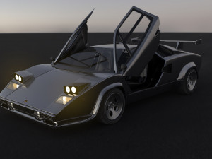 Lambo Countach Modello 3D
