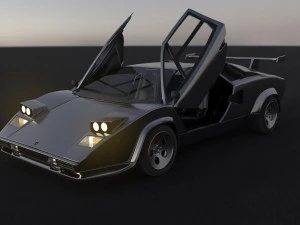 Lambo Countach 3D Model