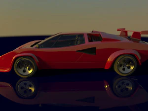 Lambo Countach 3D Model
