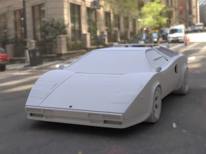 Lambo Countach 3D Model