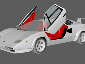 Lambo Countach Modello 3D