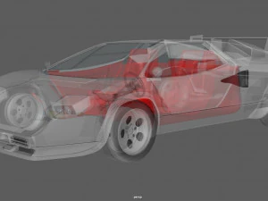 Lambo Countach 3D Model