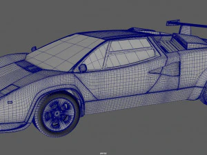 Lambo Countach 3D Model