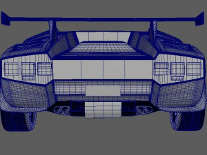 Lambo Countach 3D Model