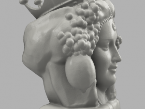 testa di moro femminile modellata con meshmixer 3D-printmodel