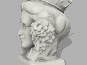 testa di moro femminile modellata con meshmixer 3D-printmodel