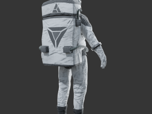 spacesuit - astronaut - sci fi Model 3D