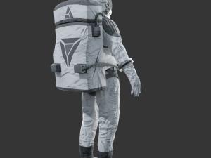 spacesuit - astronaut - sci fi Model 3D