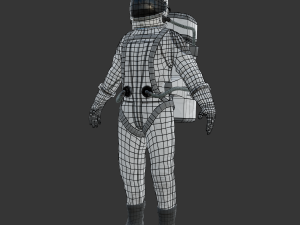 spacesuit - astronaut - sci fi Model 3D