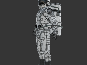 spacesuit - astronaut - sci fi Model 3D
