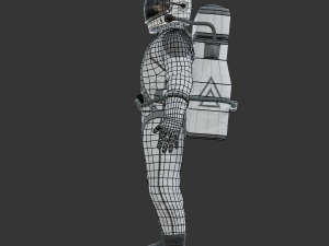 spacesuit - astronaut - sci fi Model 3D