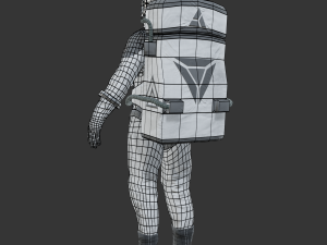 spacesuit - astronaut - sci fi Model 3D