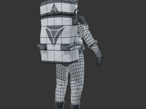 spacesuit - astronaut - sci fi Model 3D
