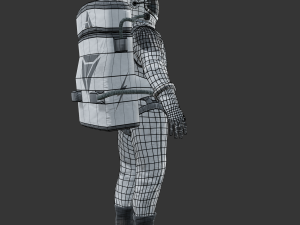 spacesuit - astronaut - sci fi Model 3D
