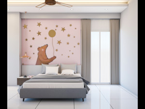 child bedroom 3d scene 3D Model