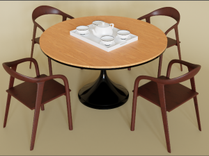 tea setting 3D Model